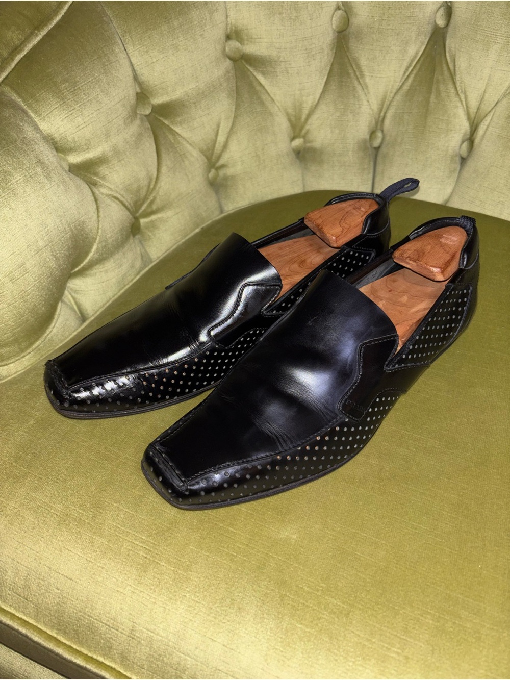 Mens black prada Loafer shoes size 7 - Picture 2 of 9